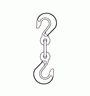 sling chains / Grade 24 / TP 203-15-90 with hooks